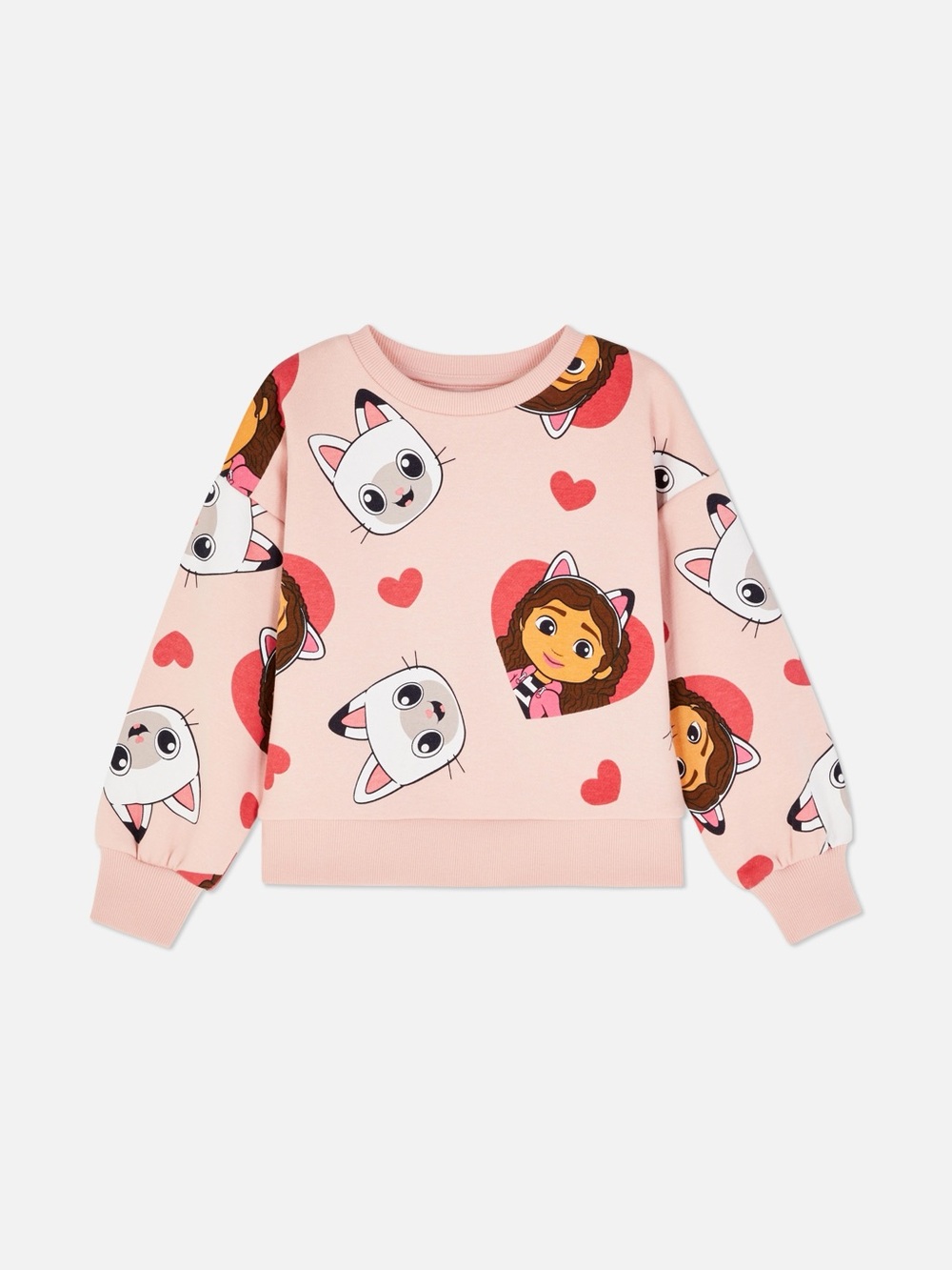 Gabby’s dollhouse Primark Pandy Pink Graphic Sweatshirt top sweater 4T